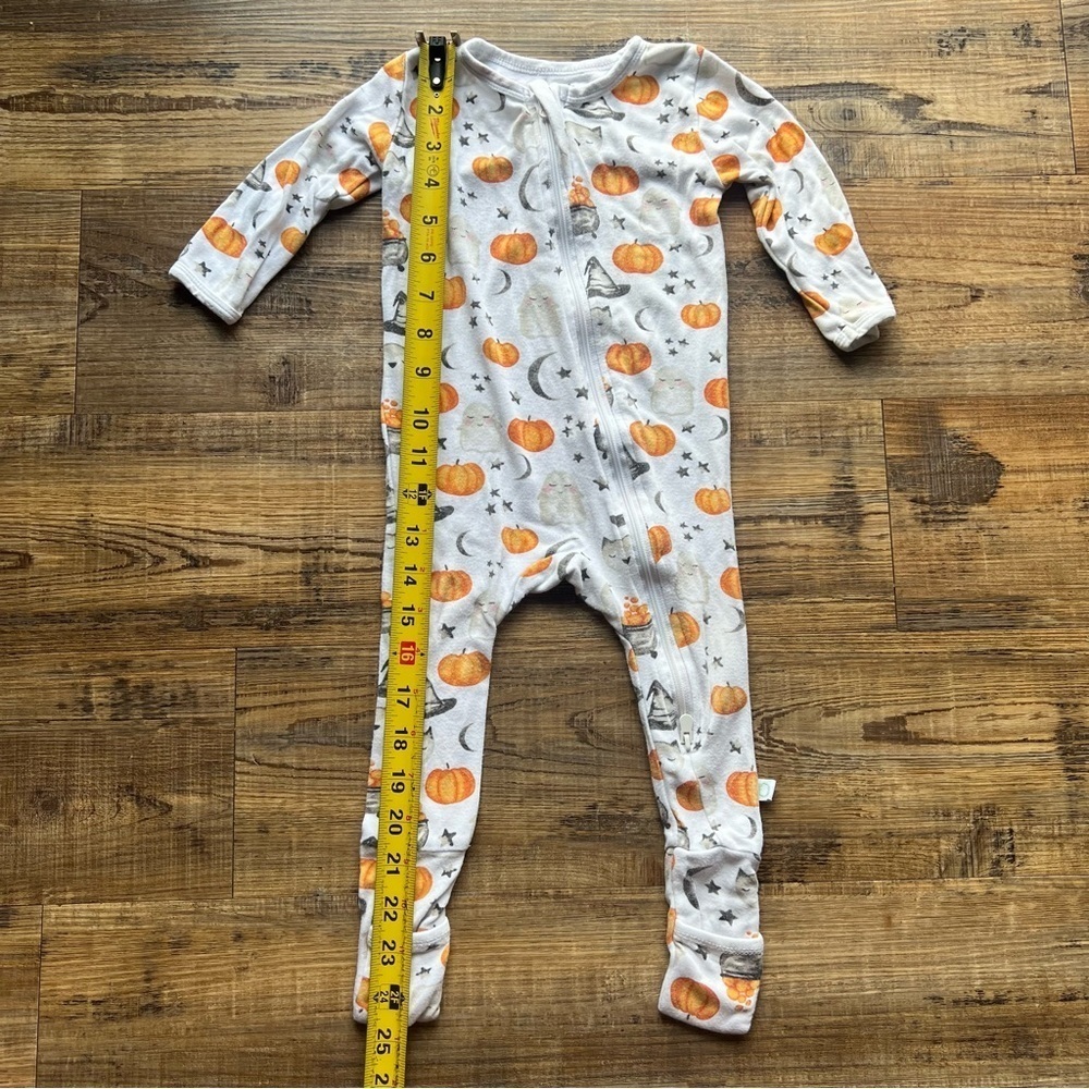 Dreamland Baby Bamboo Pumpkin Fall Halloween Print Size 9-12 Months - Picture 4 of 6